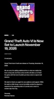 GTA6为何跳票至26年11月19日