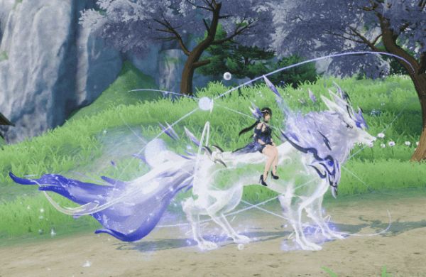 《剑侠世界3》啸月驭风，星河载途！全新水陆双人坐骑「星墟孤影」