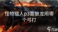 怪物猎人p3雷狼龙用哪个弓打