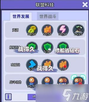 疯狂水世界联盟科技加点解析