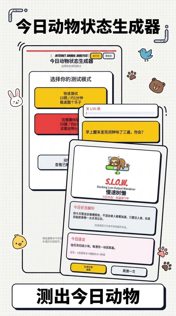 今日动物状态生成器什么时候出 公测上线时间预告