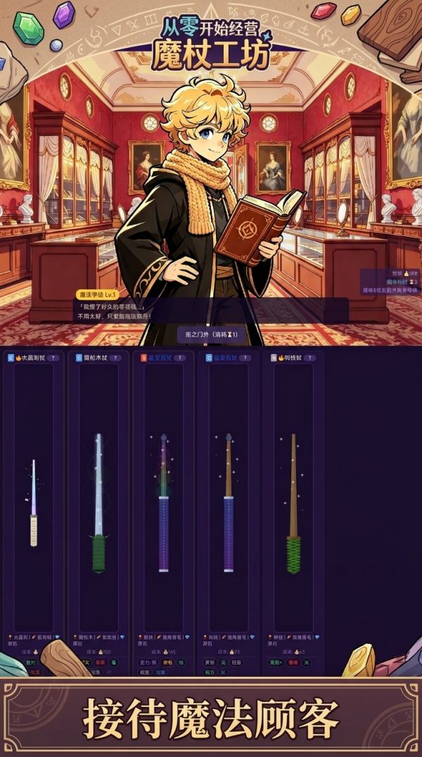 从零开始经营魔杖工坊好玩吗 从零开始经营魔杖工坊玩法简介