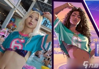 网友创意还原GTA6封面人物，泳池边上演现实版罪恶城