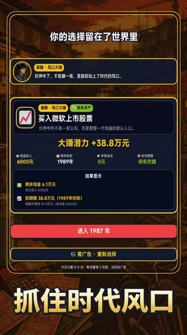 穿越1980:亿万富翁之路什么时候出 公测上线时间预告
