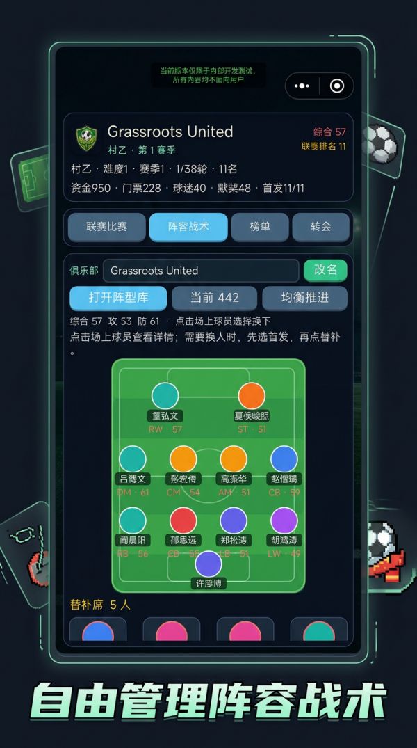 草根足球经理好玩吗 草根足球经理玩法简介