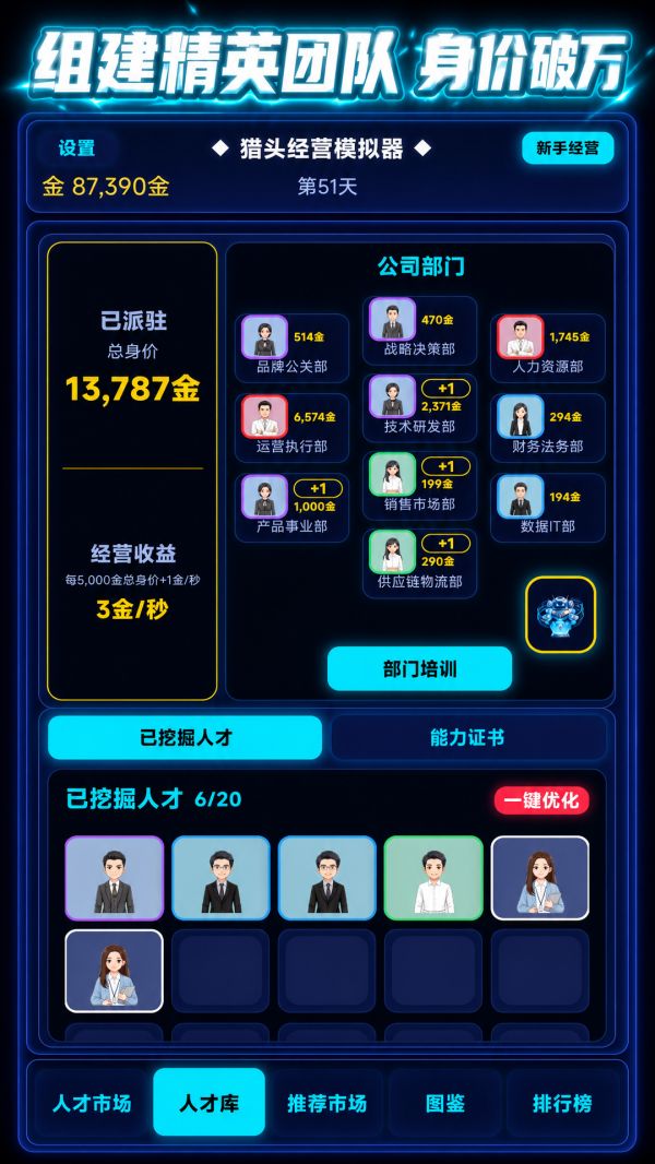 猎头经营模拟器什么时候出 公测上线时间预告