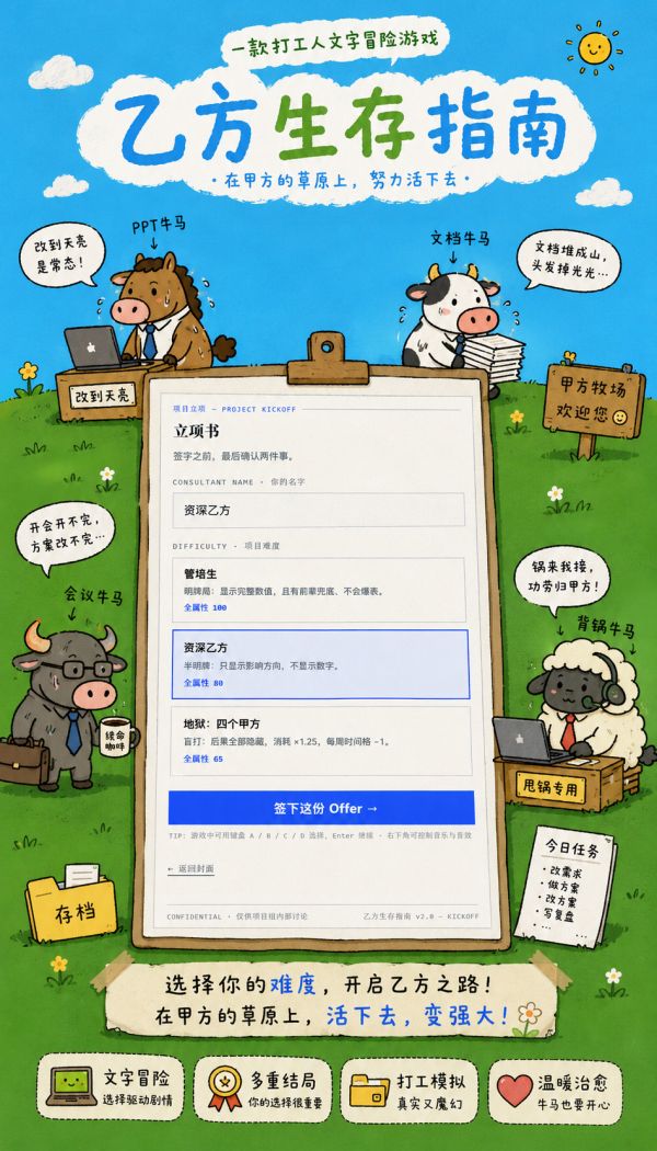 乙方生存指南好玩吗 乙方生存指南玩法简介