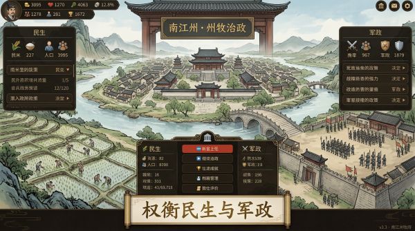 仕途南江州·州牧治政好玩吗 仕途南江州·州牧治政玩法简介