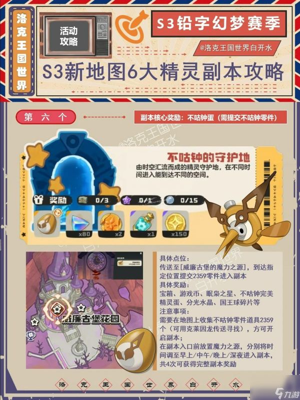 ‌《洛克王国：世界》不咕钟守护地位置指引‌