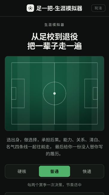 足一把-足球生涯模拟器什么时候出 公测上线时间预告