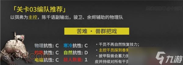 明日方舟终末地影拓丰碑山中见犼第三关通关指南