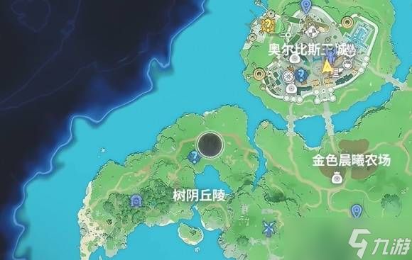 龙之剑觉醒树阴丘陵女神雕像碎片在哪