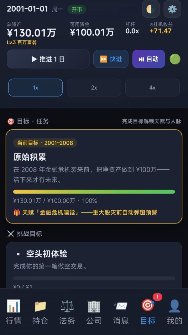 重生2001:有请下一位天才交易员好玩吗 重生2001:有请下一位天才交易员玩法简介