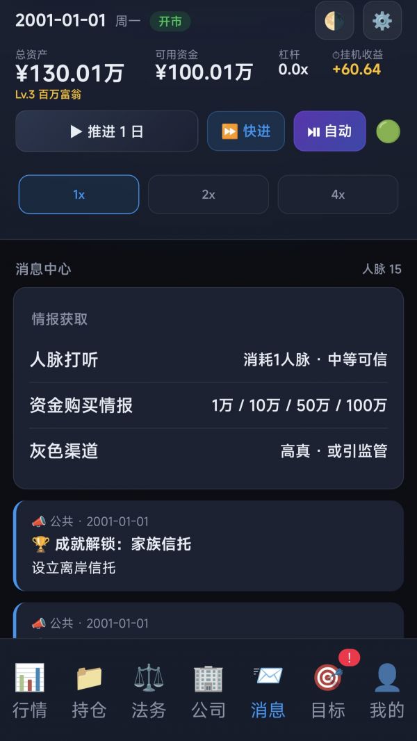 重生2001:有请下一位天才交易员好玩吗 重生2001:有请下一位天才交易员玩法简介