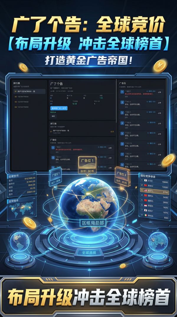 广了个告:全球竞价什么时候出 公测上线时间预告