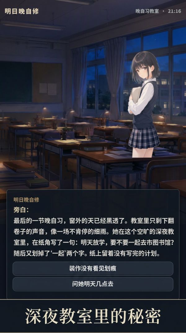 明日晚自修好玩吗 明日晚自修玩法简介