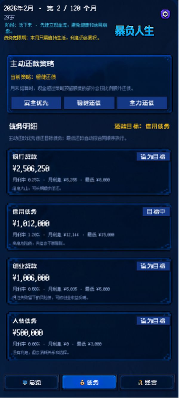暴负人生模拟器好玩吗 暴负人生模拟器玩法简介
