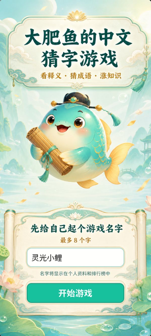 大肥鱼的猜字什么时候出 公测上线时间预告