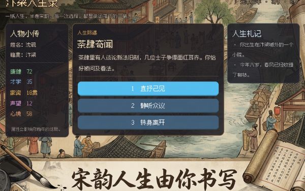 汴梁人生录什么时候出 公测上线时间预告
