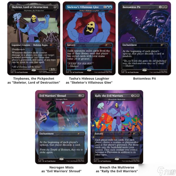 万智牌:旅法师对决 公开 Masters of the Universe Secret Lair Drop,希曼与骷髅王登场