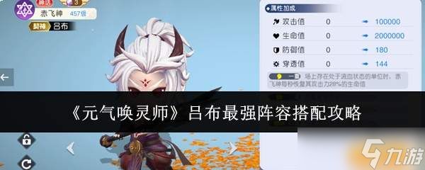 元气唤灵师吕布最强阵容怎么搭配吕布最强阵容搭配攻略