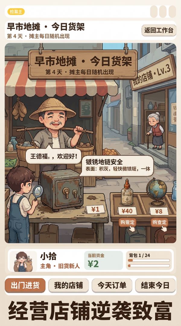 旧货市场捡漏王什么时候出 公测上线时间预告