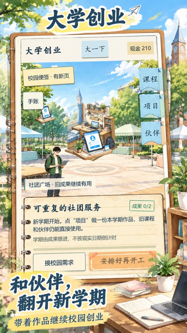 大学创业什么时候出 公测上线时间预告