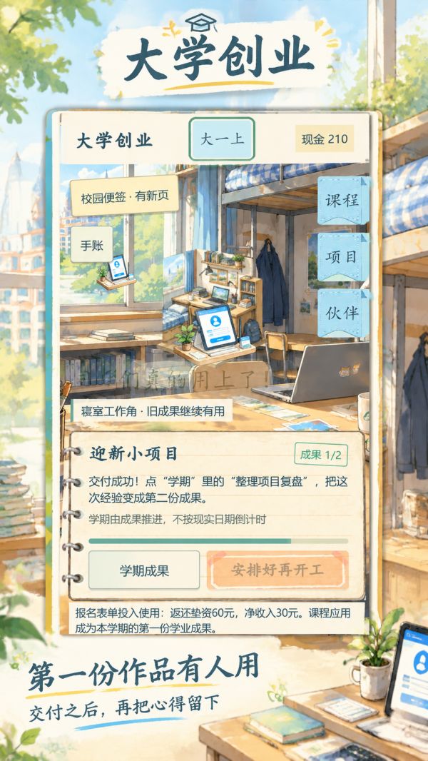 大学创业什么时候出 公测上线时间预告