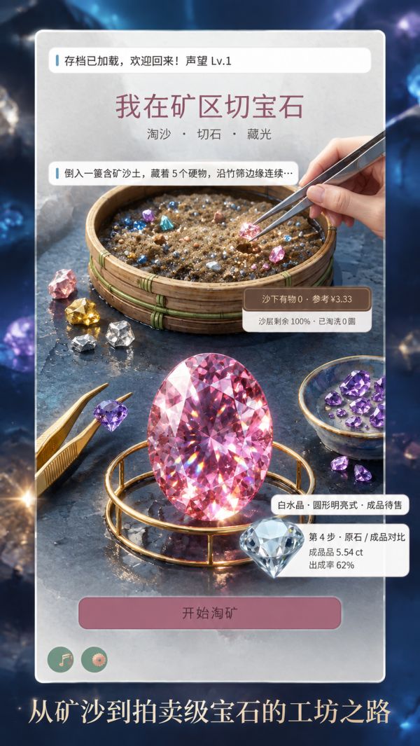 我在矿区切宝石好玩吗 我在矿区切宝石玩法简介