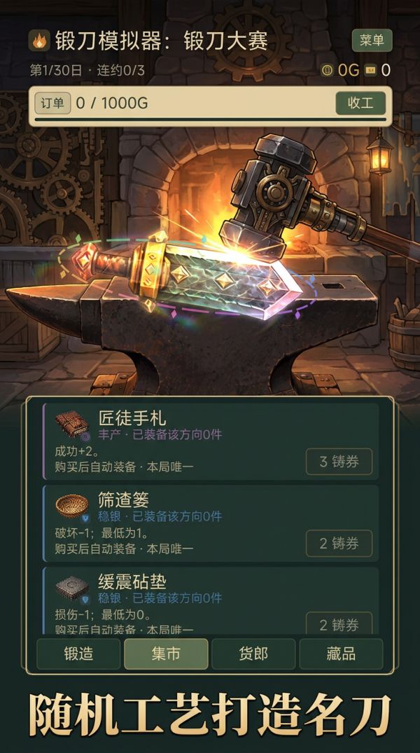 锻刀模拟器：锻刀大赛什么时候出 公测上线时间预告