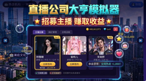 直播公司大亨好玩吗 直播公司大亨玩法简介