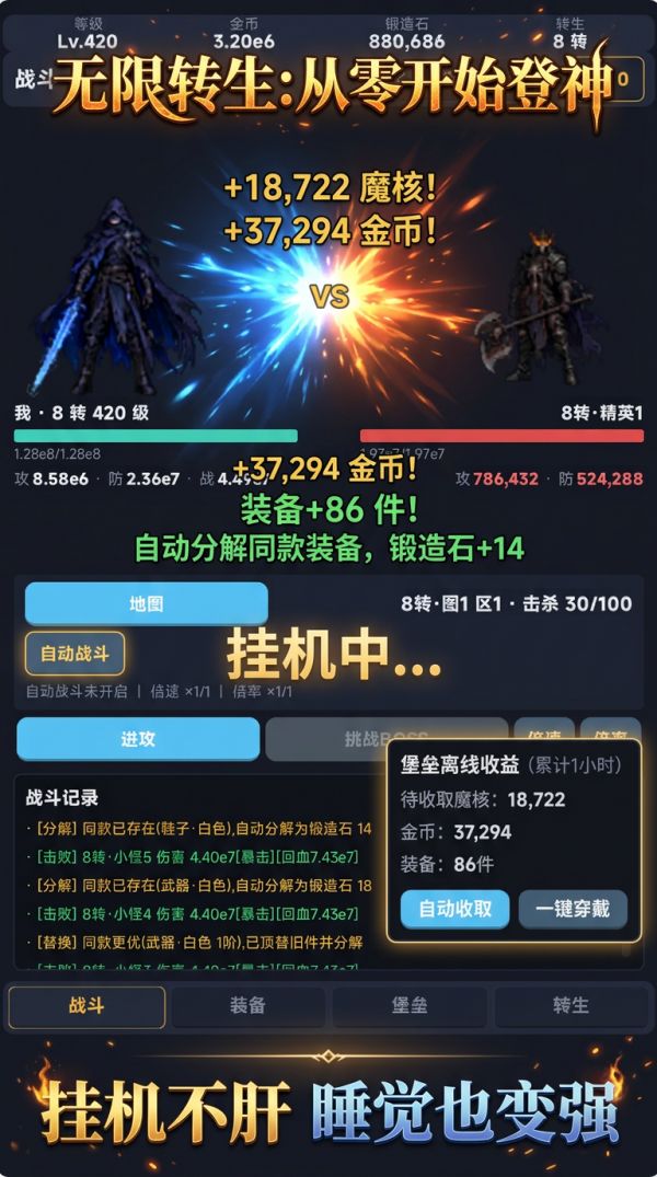 无限转生:从零开始登神好玩吗 无限转生:从零开始登神玩法简介