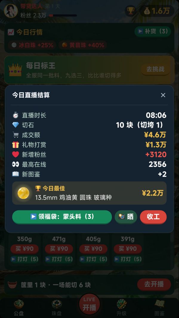 翡翠直播间:一刀切出一个亿什么时候出 公测上线时间预告